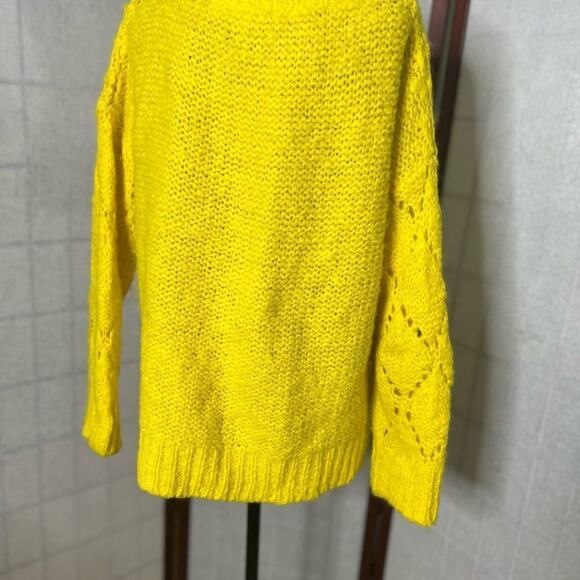 SLEEPING ON SNOW ANTHROPOLOGIE‎ YELLOW SWEATER SIZE S - Picture 4 of 8